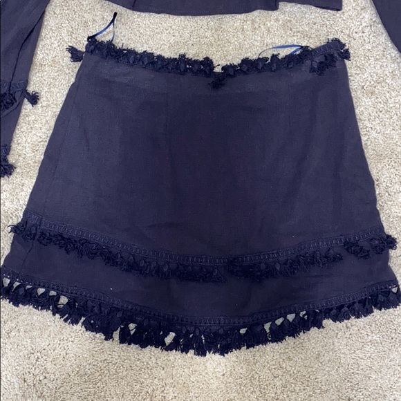 SKYLAR+MADISON Blue Resort Fringe Two Piece Set - Picture 4 of 7